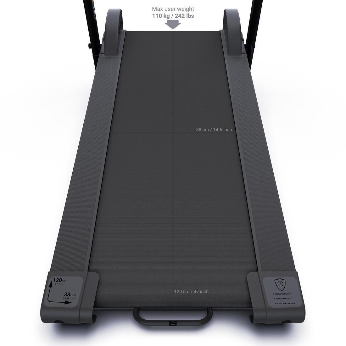 Motorless Treadmill W100 - 38 X 115 Cm, No Color, large image number 4