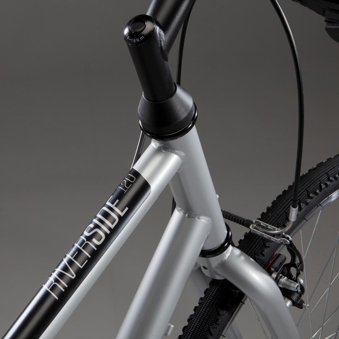 Hybrid Bike Riverside 120, Grey, , large image number 5