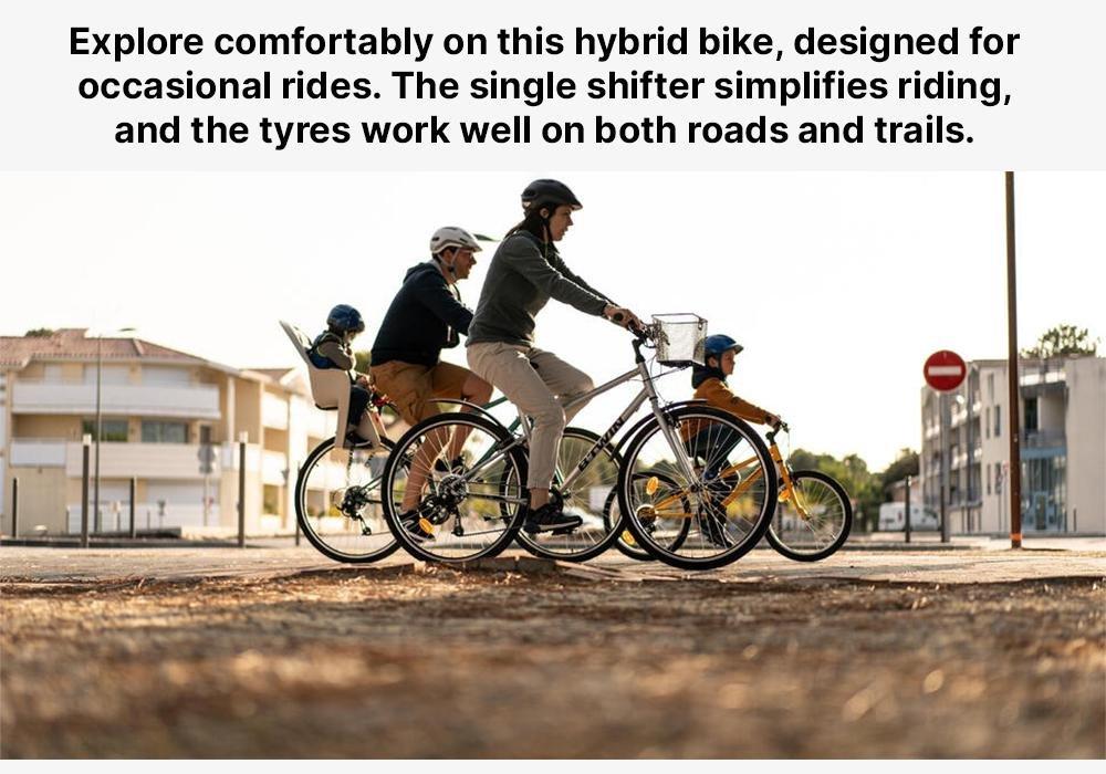 Hybrid Bike Riverside 120, Grey, , large image number 19