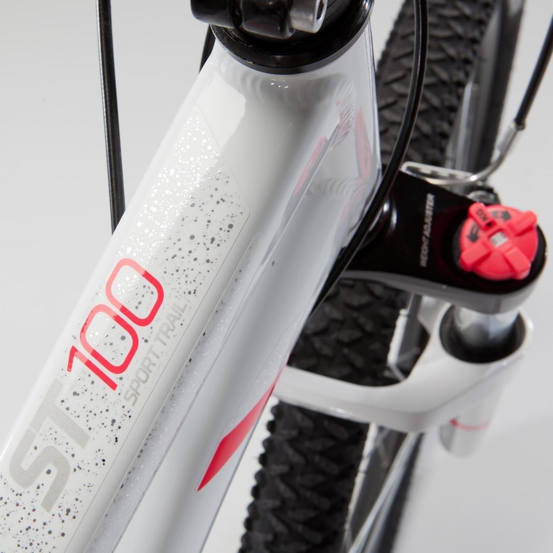 Womens 27.5 Mountain Bike St 100, White, No Color, large image number 8