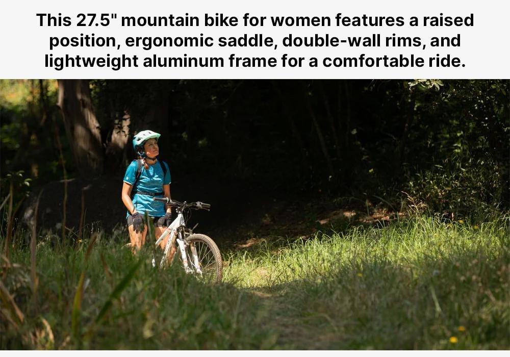 Womens 27.5 Mountain Bike St 100, White, No Color, medium