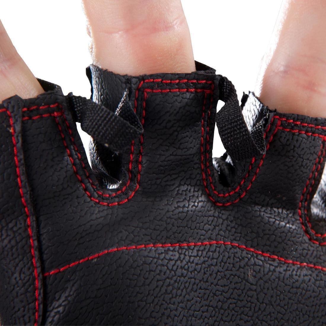 100 Weight Training Gloves, Red, No Color, large image number 6