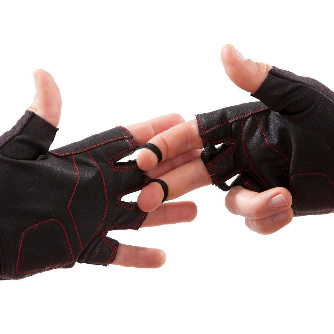 100 Weight Training Gloves, Red, No Color, large image number 8