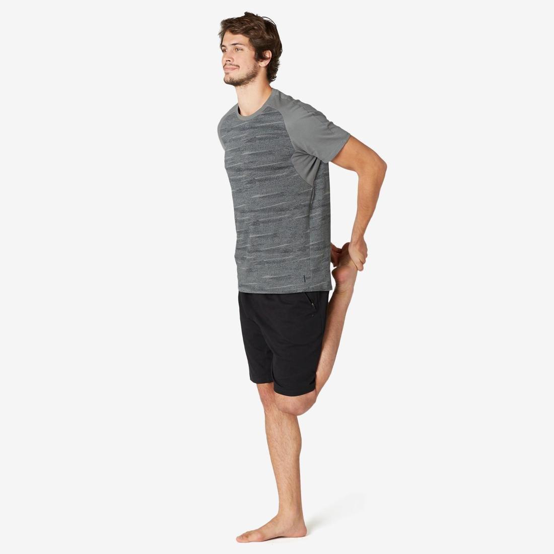 Men'S Fitness Shorts 500, Black, No Color, medium