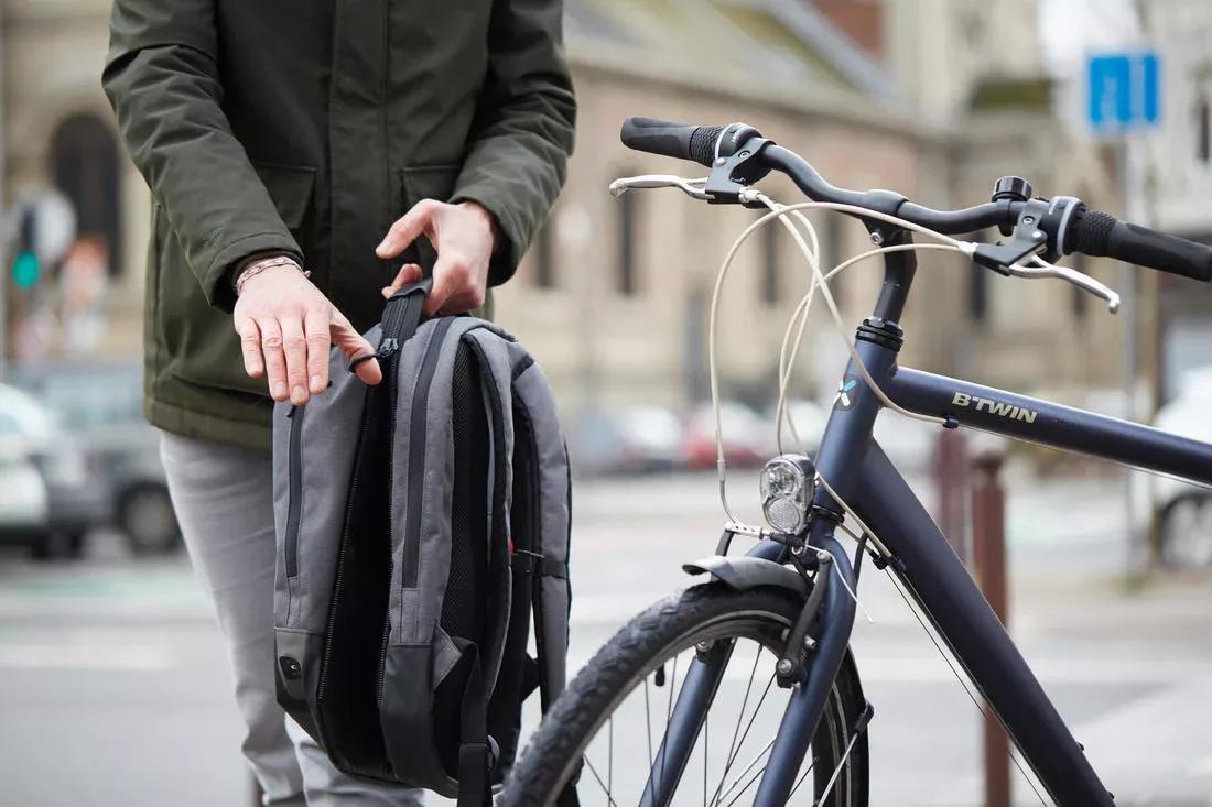 Convertible Bike Backpack Pannier, Grey, 5401_000, large image number 3