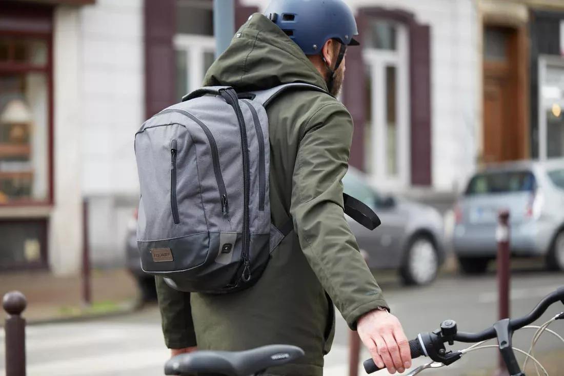 Convertible Bike Backpack Pannier, Grey, 5401_000, large image number 4