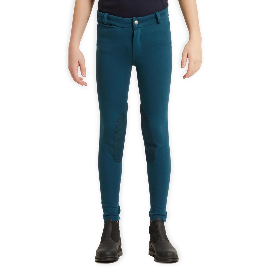 FOUGANZA - Unisex Kids Equestrian Jodhpur140, Blue