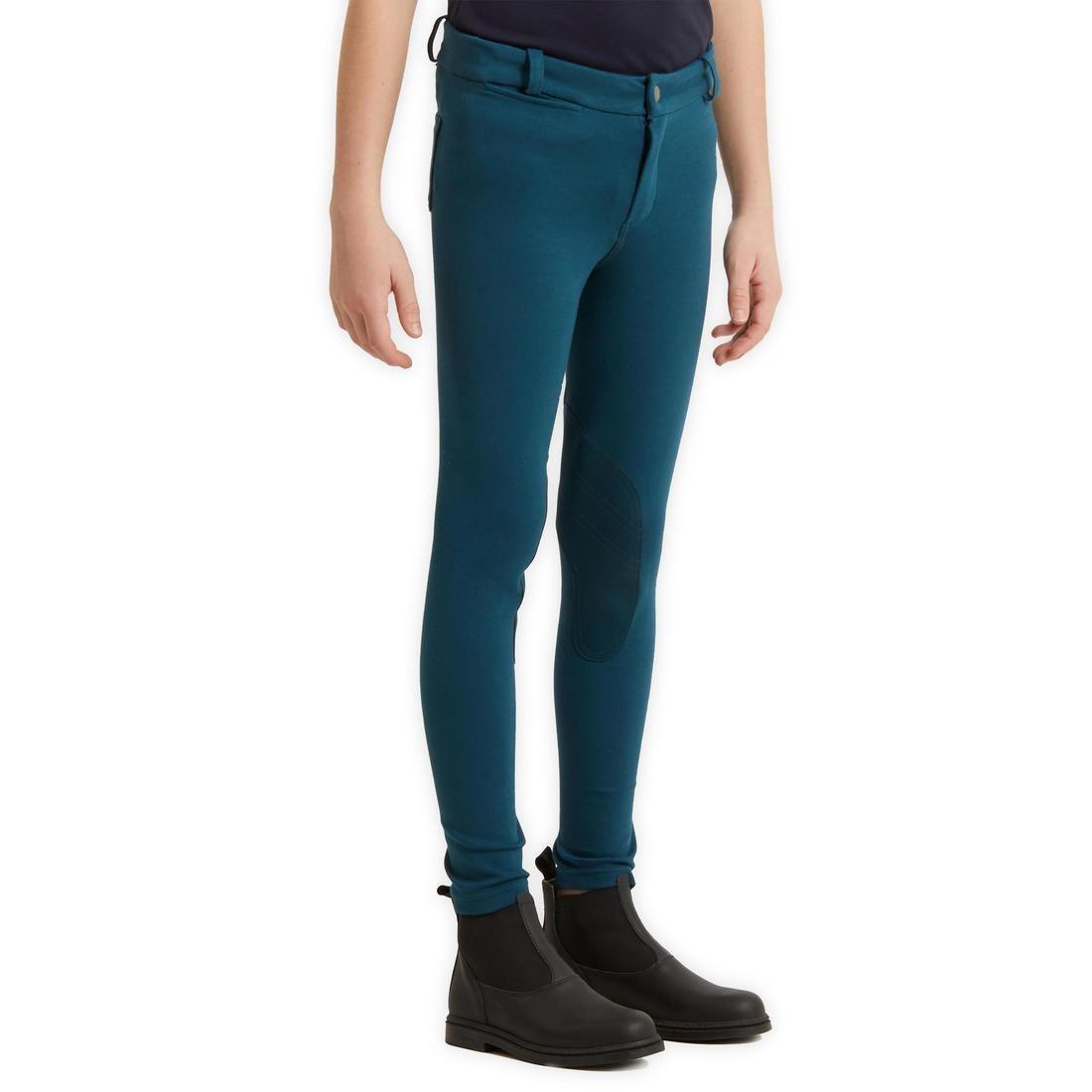 FOUGANZA - Unisex Kids Equestrian Jodhpur140, Blue