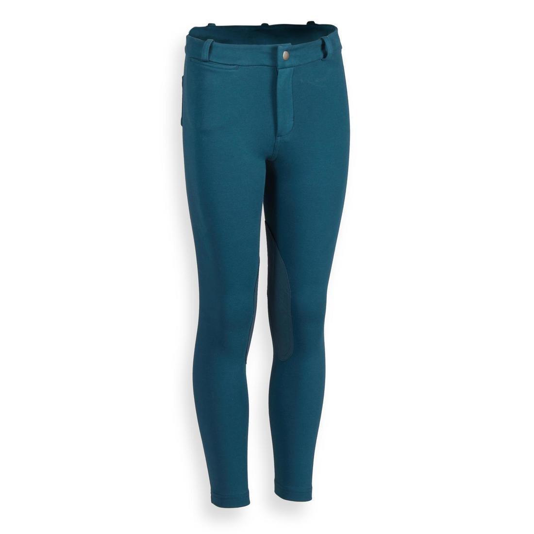 FOUGANZA - Unisex Kids Equestrian Jodhpur140, Blue