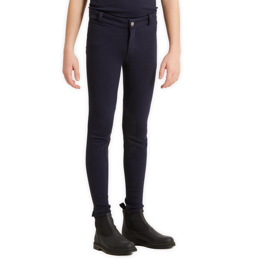 Kids Equestrian Jodhpur140, Asphalt Blue, , large image number 4