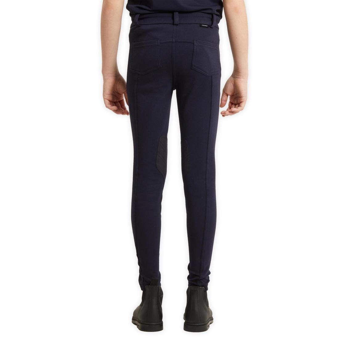 Kids Equestrian Jodhpur140, Asphalt Blue, , large image number 6