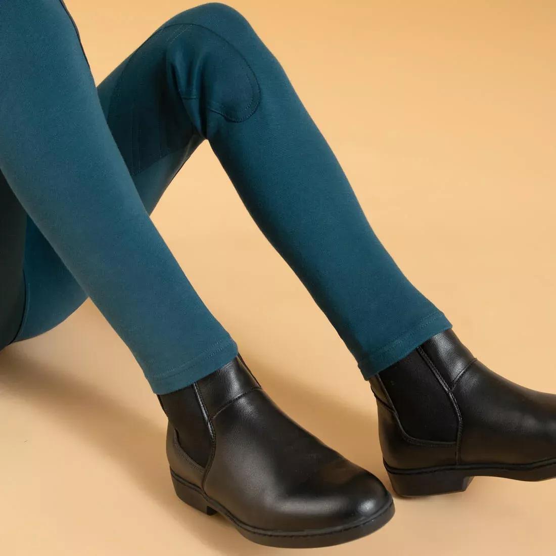 Kids' Equestrian Jodhpurs 140, Plum-Blue, No Color, large image number 14