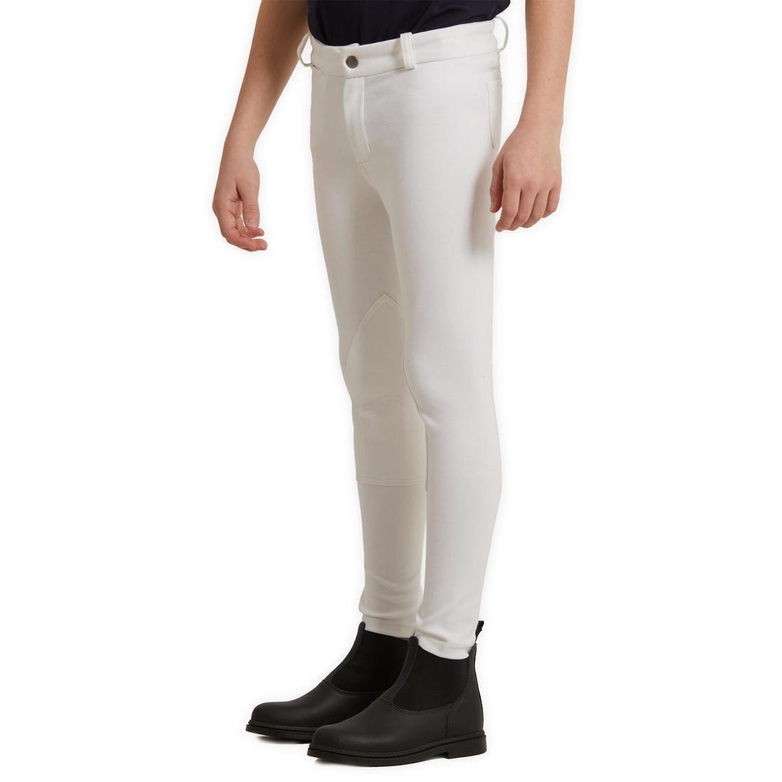 100Kids Horse Riding Show Jodhpurs, Snow White, , large image number 3