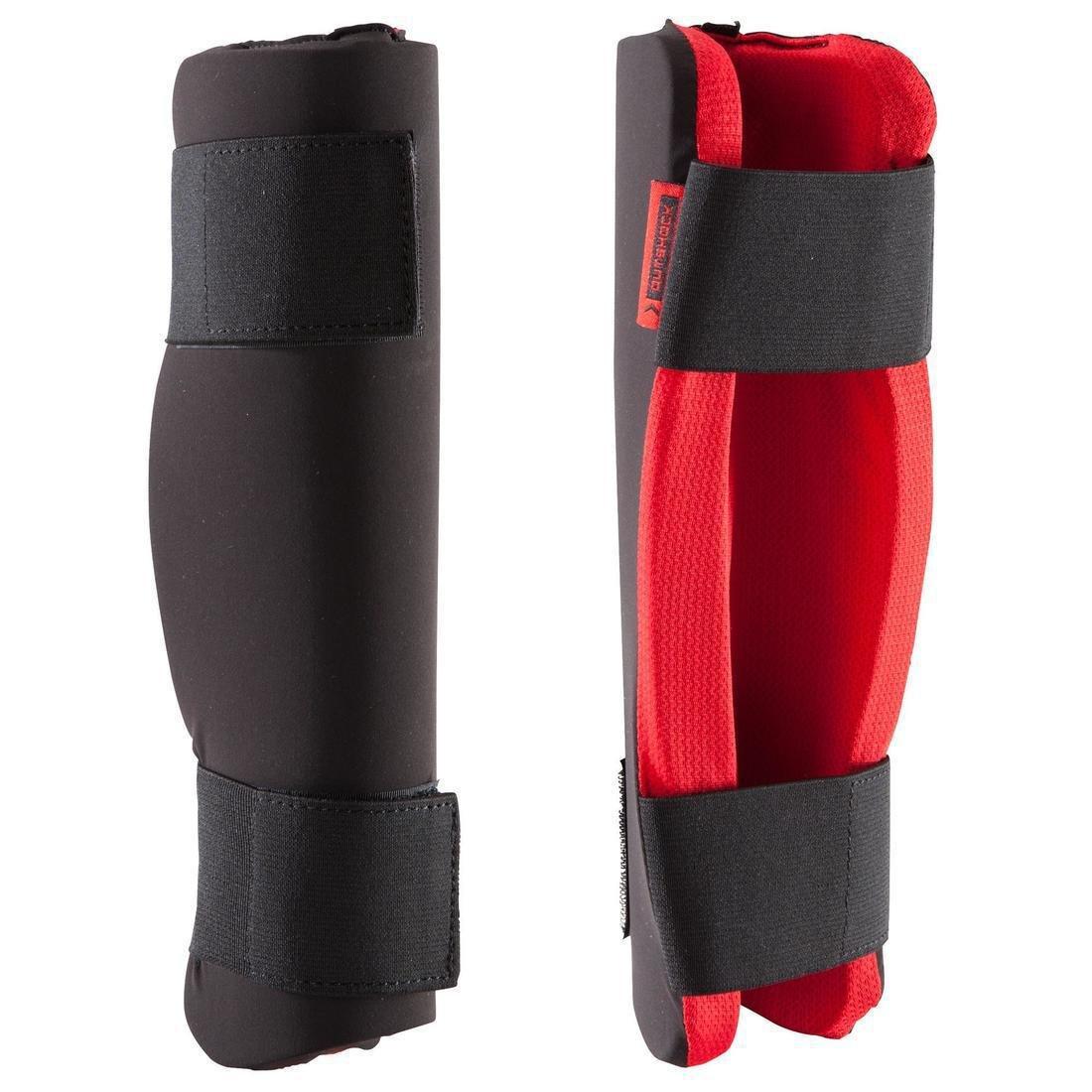 100  Beginner Savate Boxing Martial Arts and Full Contact Karate Shin Guard, Black, , large