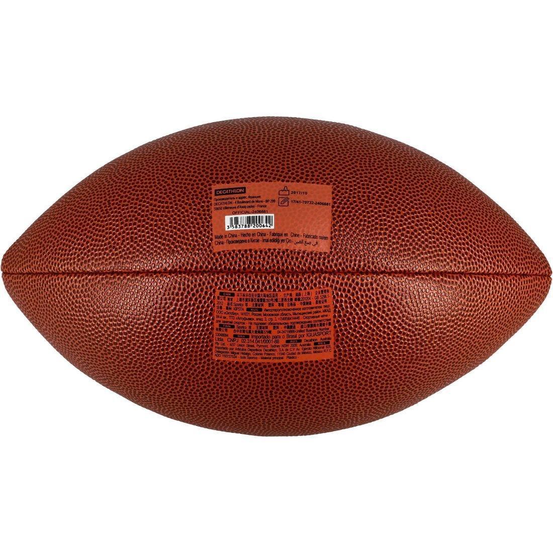 Official Af500 Official Size American Football, Brown, No Color, large image number 7