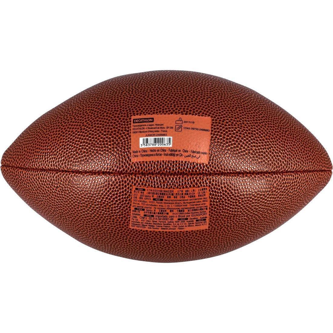 Kids Af500 Junior Size American Football, Brown, No Color, large image number 6