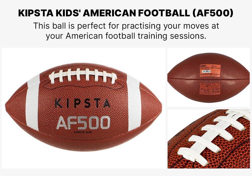 Kids Af500 Junior Size American Football, Brown, No Color, large image number 9