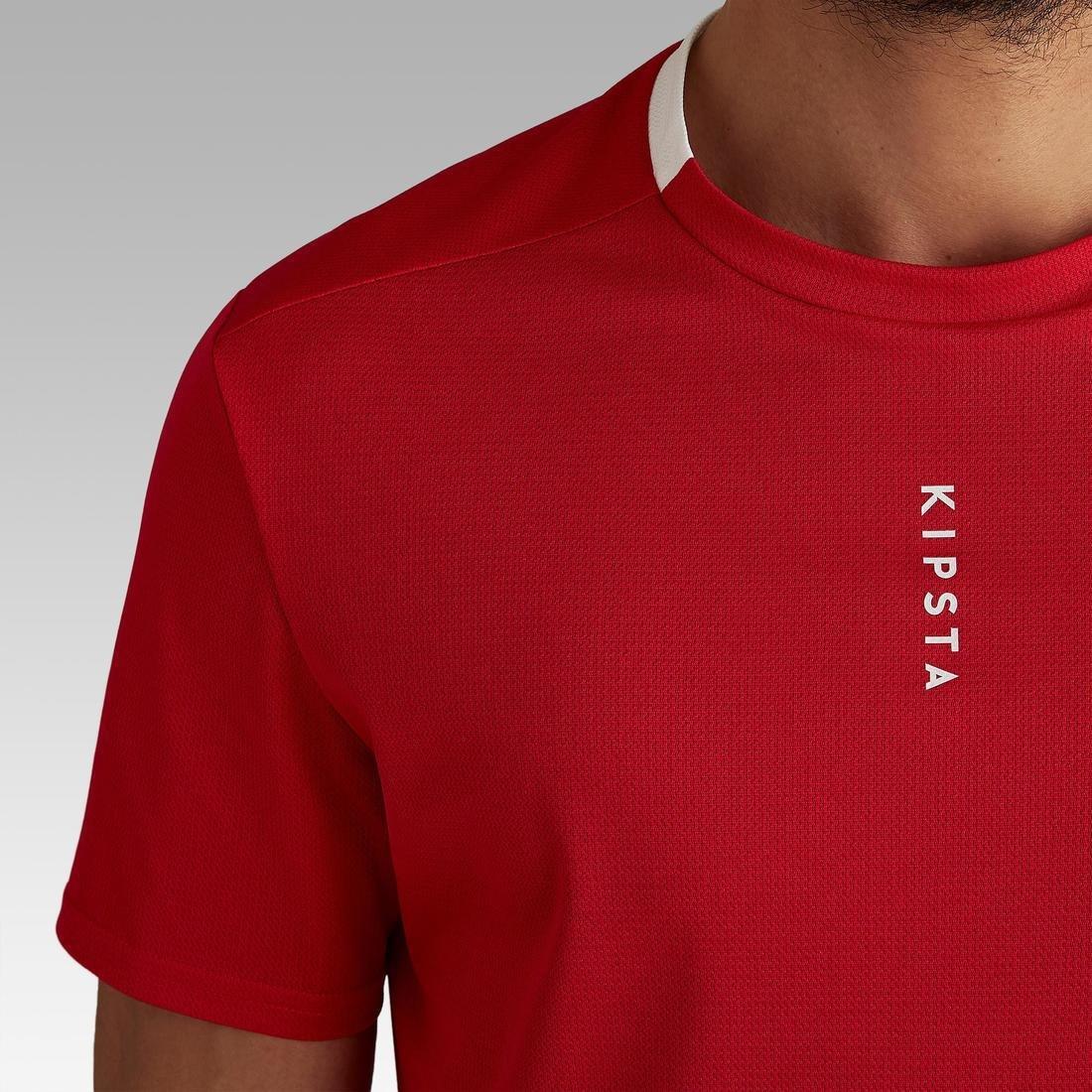 Men Football Eco-Design Shirt F100, Red, , large image number 4