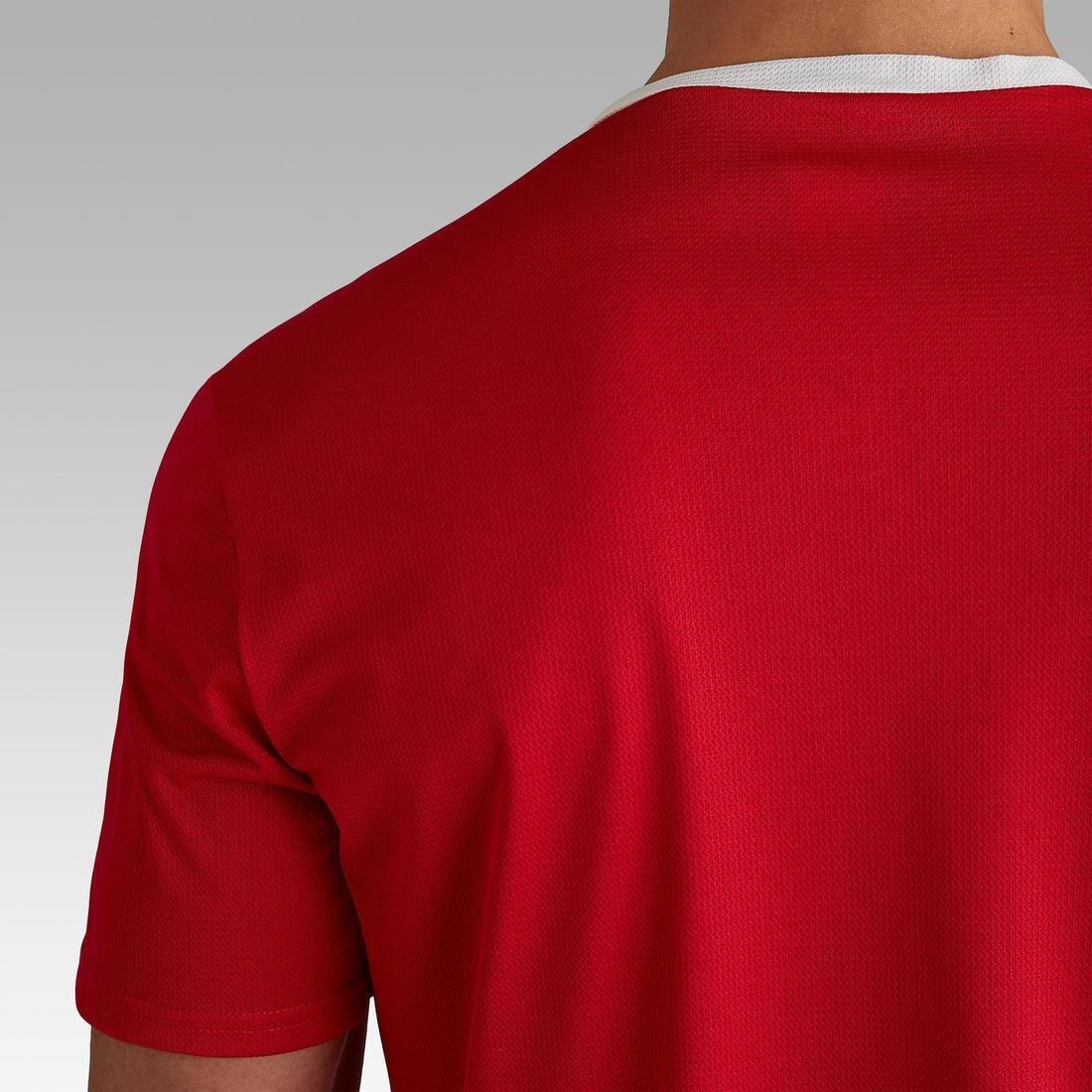 Men Football Eco-Design Shirt F100, Red, , large image number 6