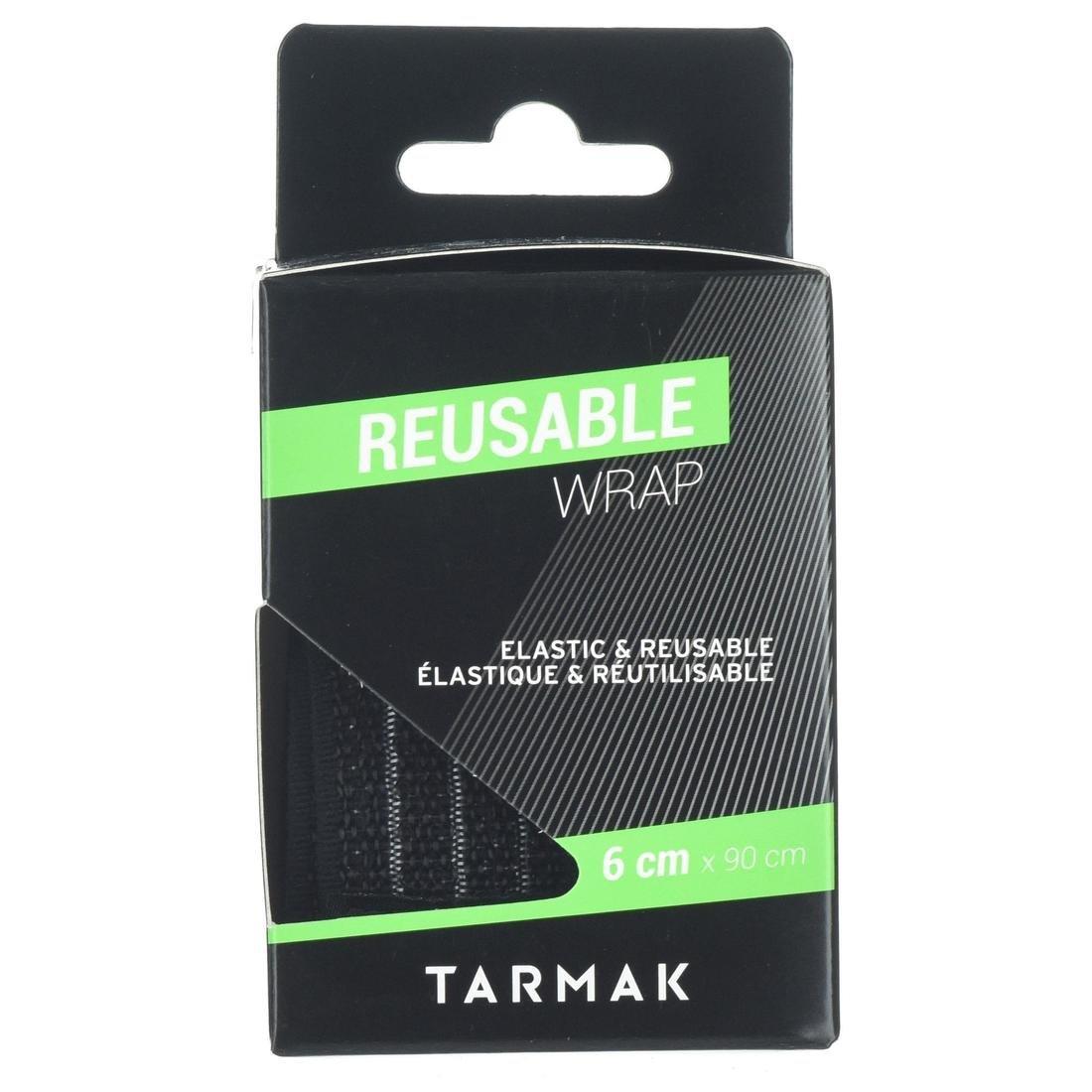 TARMAK - 6 Cm X 0.9 M Reusable Support Strap, Black