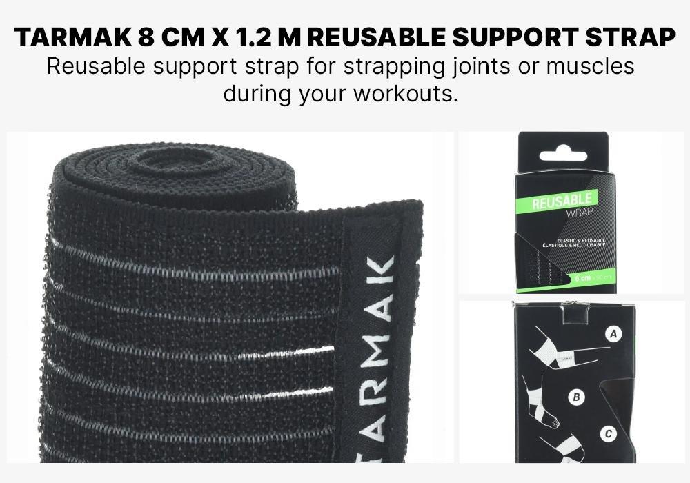 Reusable Support Strap, Black, No Color, large image number 18