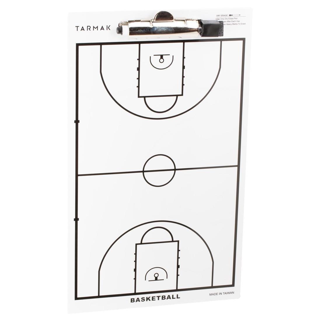 TarmakBasketball Coach Whiteboard With Erasable Marker, No Color, large image number 2