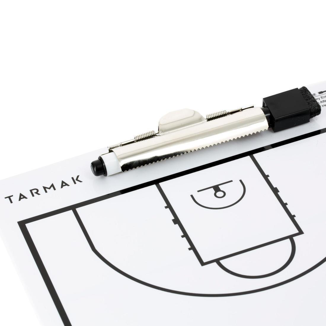 TarmakBasketball Coach Whiteboard With Erasable Marker, No Color, large image number 3