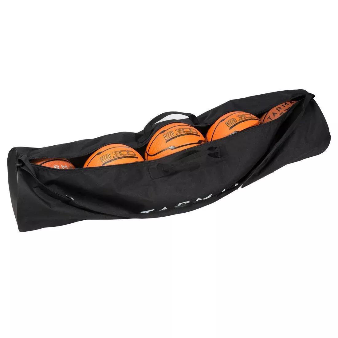 Durable Basketball Bag For Carrying Up To Five Balls, Black, No Color, large image number 0