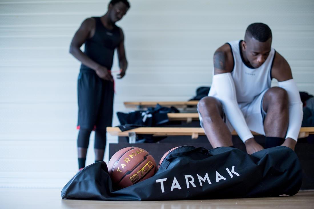 TARMAK - Durable Basketball Bag For Carrying Up To Five Balls, Black