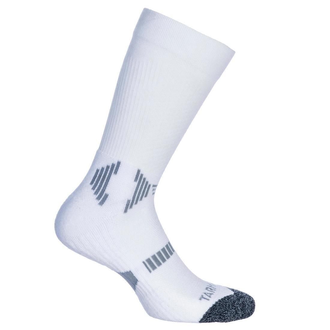 Kids MidBasketball Socks For Intermediate Players Twin-Pack - White, Snow White, , large image number 2