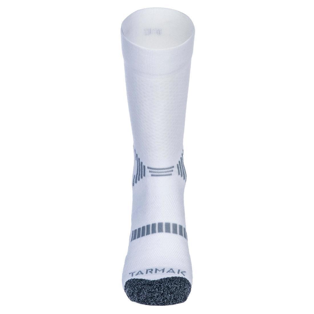 Kids MidBasketball Socks For Intermediate Players Twin-Pack - White, Snow White, , large image number 3