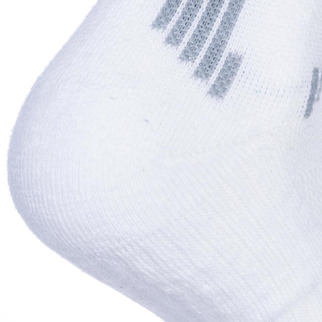 Kids MidBasketball Socks For Intermediate Players Twin-Pack - White, Snow White, , large image number 7