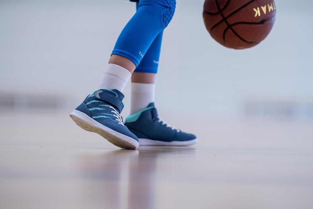 Kids MidBasketball Socks For Intermediate Players Twin-Pack - White, Snow White, , large image number 10