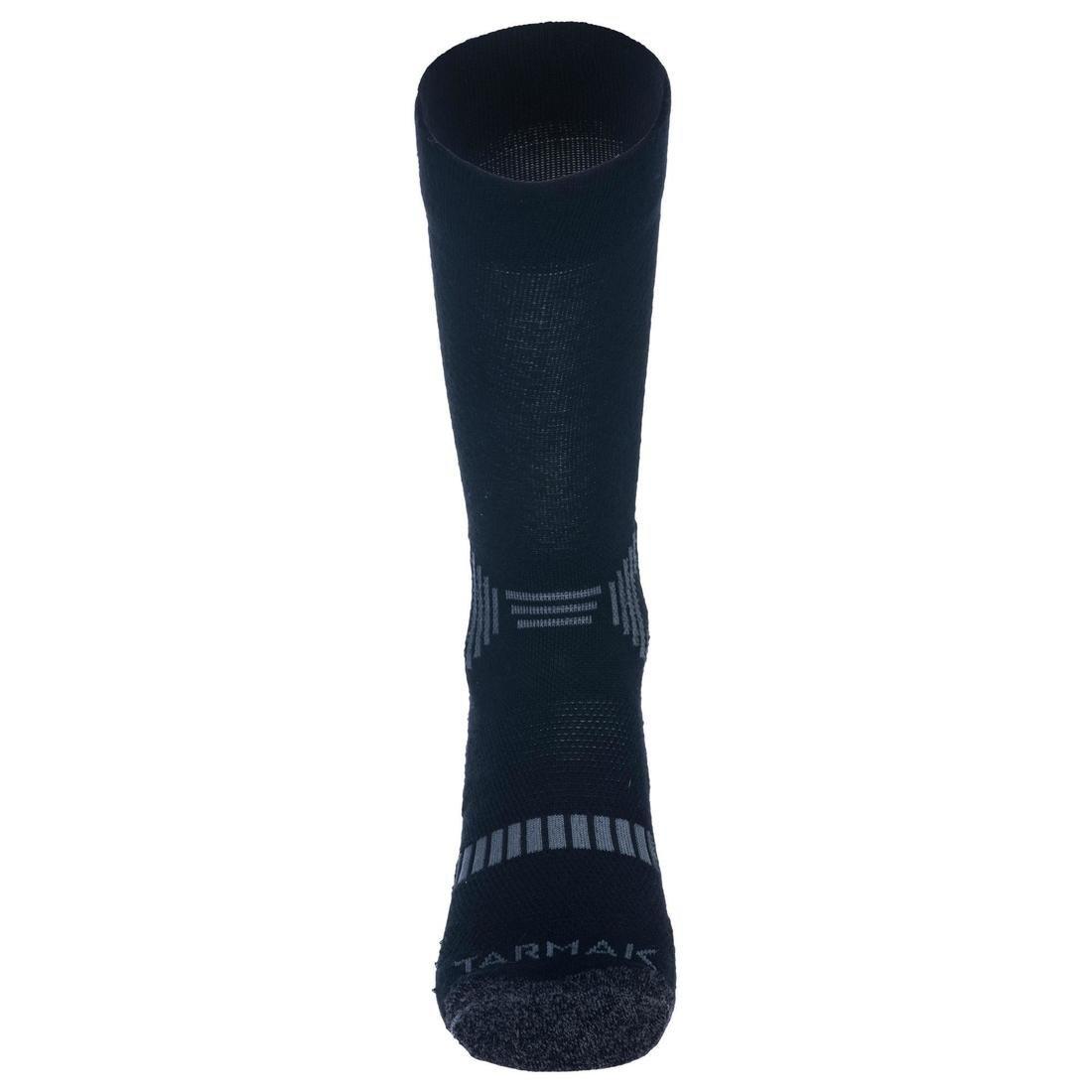 ULTRA WHITE Men's/Women's Mid Basketball Socks SO500 Twin-Pack, No Color, large image number 7