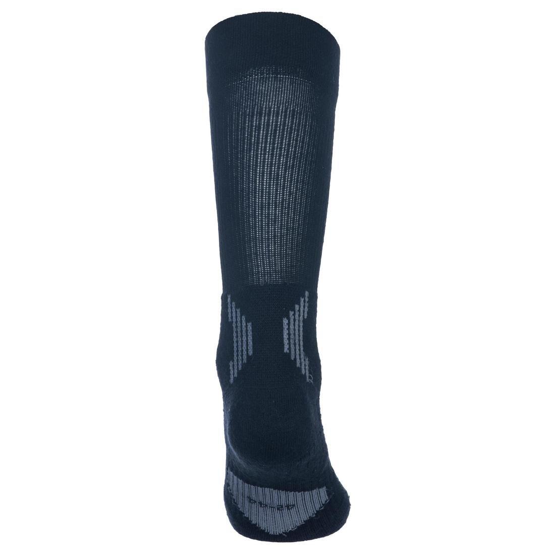 ULTRA WHITE Men's/Women's Mid Basketball Socks SO500 Twin-Pack, No Color, large image number 8