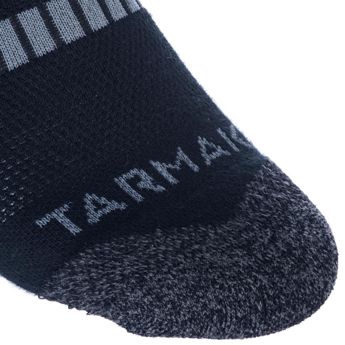 ULTRA WHITE Men's/Women's Mid Basketball Socks SO500 Twin-Pack, No Color, large image number 9