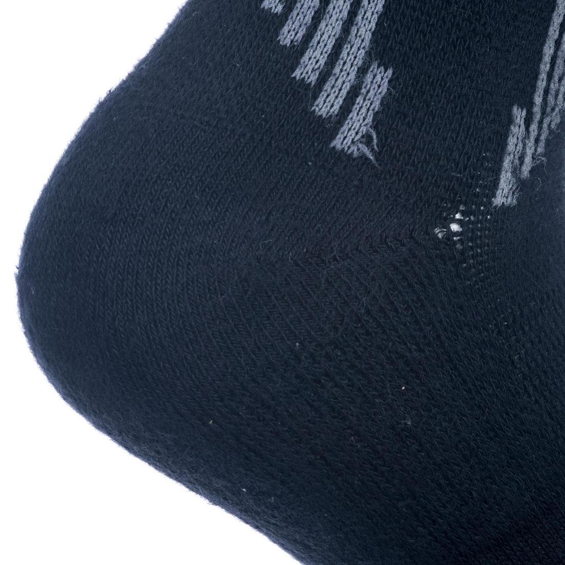 ULTRA WHITE Men's/Women's Mid Basketball Socks SO500 Twin-Pack, No Color, large image number 11