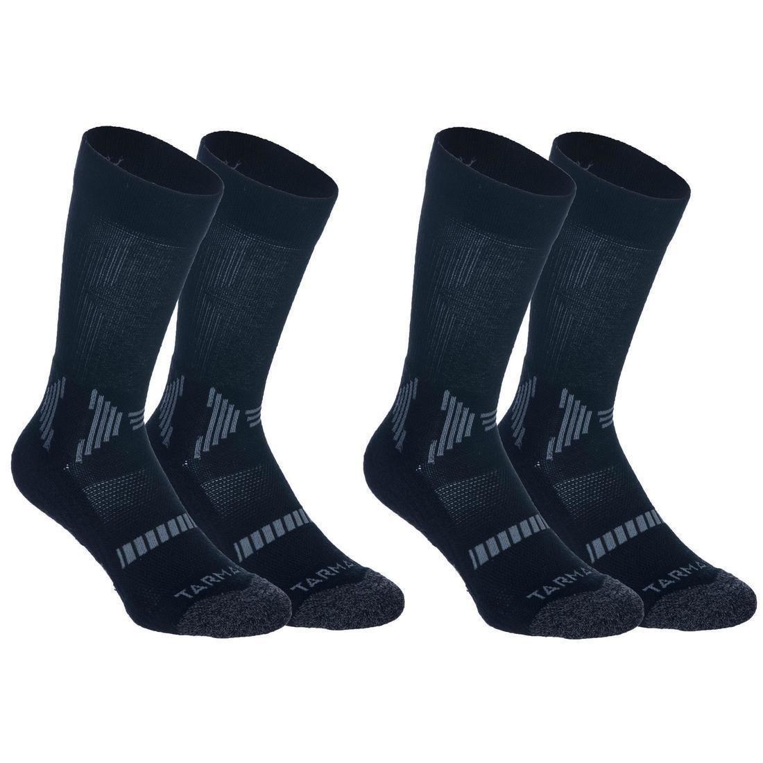 TARMAK - Basketball Mid Socks 2-Pack So500, Black