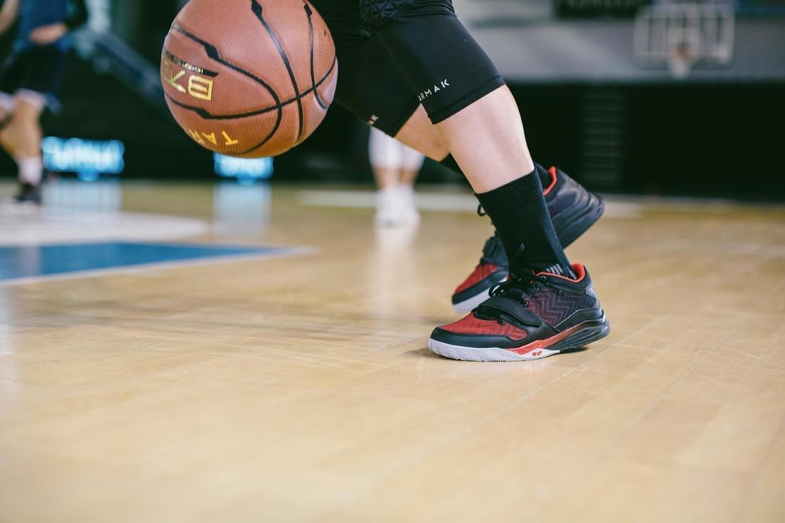 Basketball Mid Socks 2-Pack So500, Black, , large image number 14