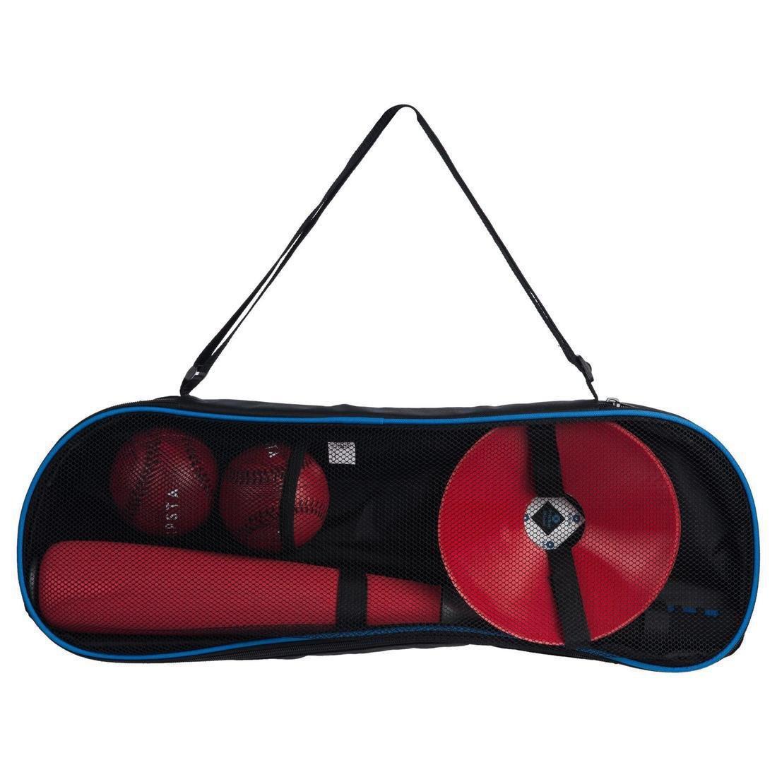Kids Kipsta Ba100 Foam Baseball Ball And Bat Set, Black, No Color, large image number 1