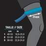 TARMAK - Unisex Compressive Supportive Thigh Sleeve Prevent 500, Black