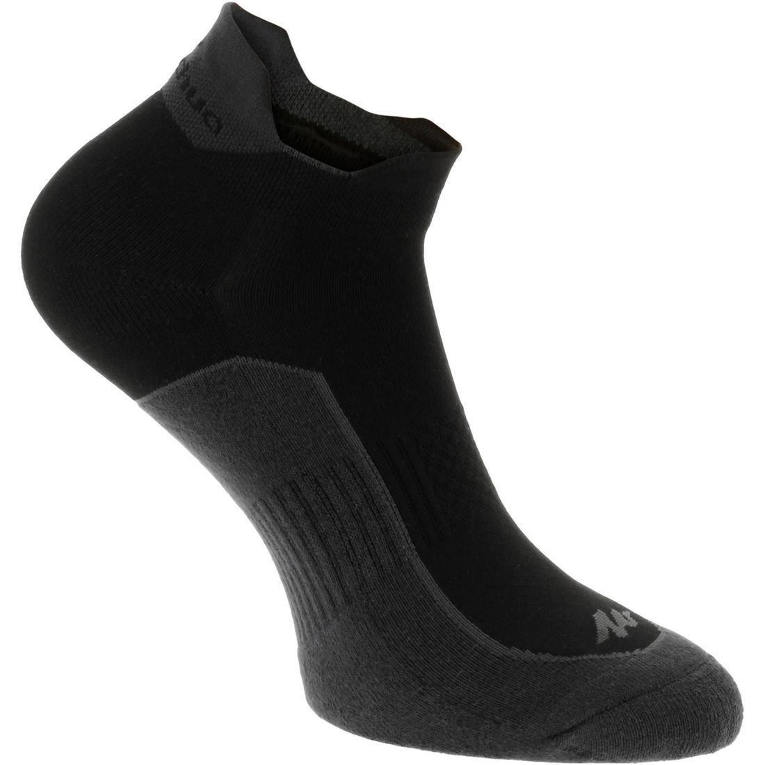 Nature Walking Socks, NH500 Low, X 2 pairs, Black, , large image number 1
