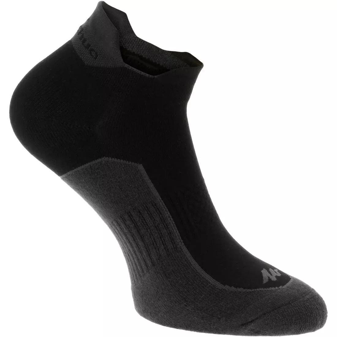 Nature Walking Socks, NH500 Low, X 2 pairs, Black, , large image number 10