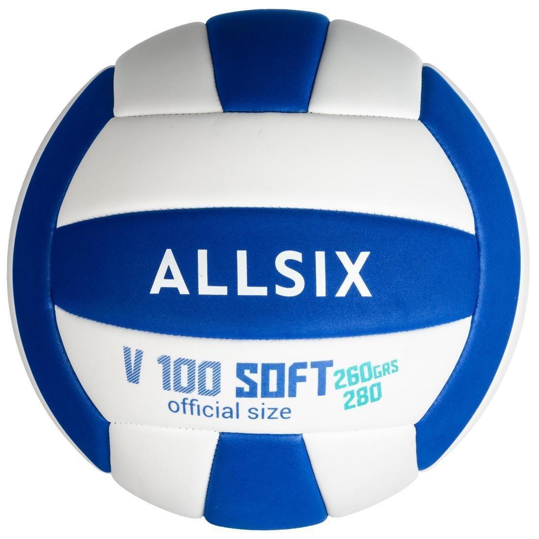 V100 Soft Volleyball 200-220G For Ages 6-9, White, No Color, large image number 0