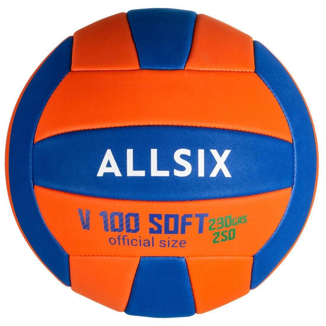 V100 Soft Volleyball 200-220G For Ages 6-9, White, No Color, large image number 1