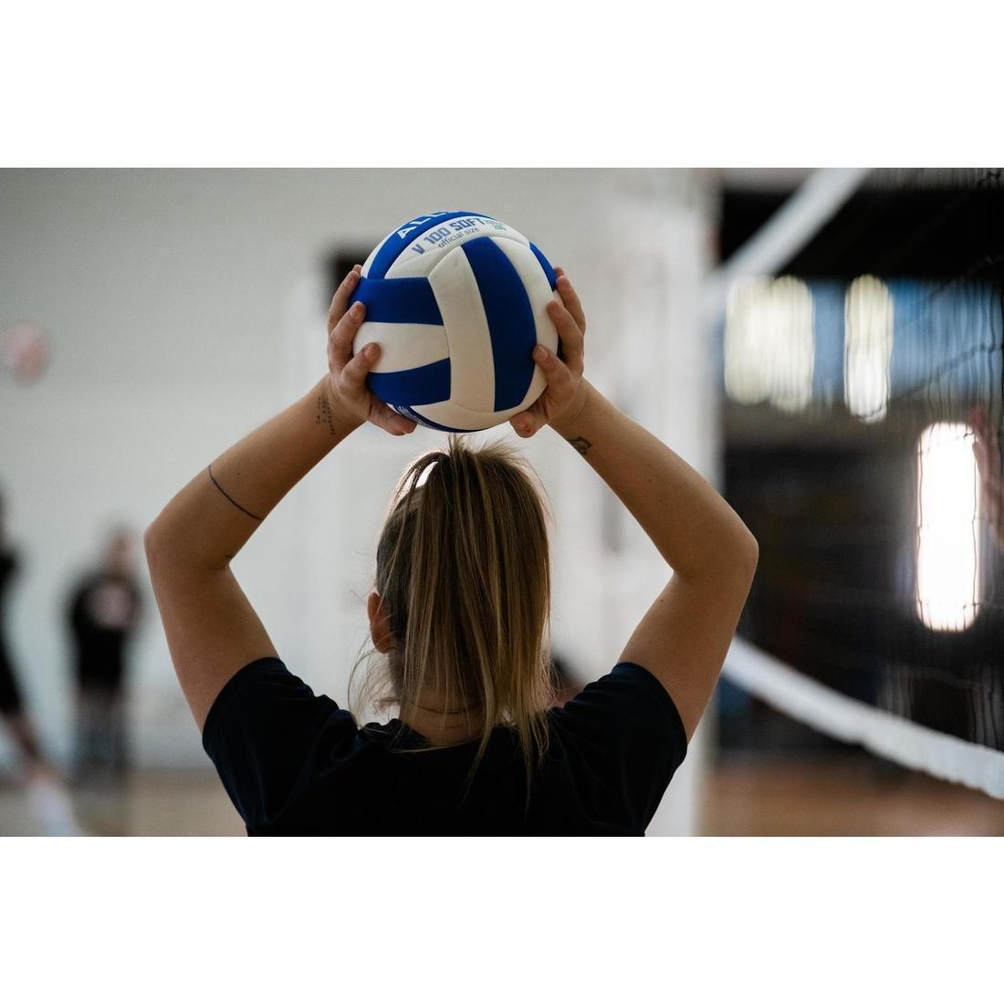 V100 Soft Volleyball 200-220G For Ages 6-9, White, No Color, large image number 3