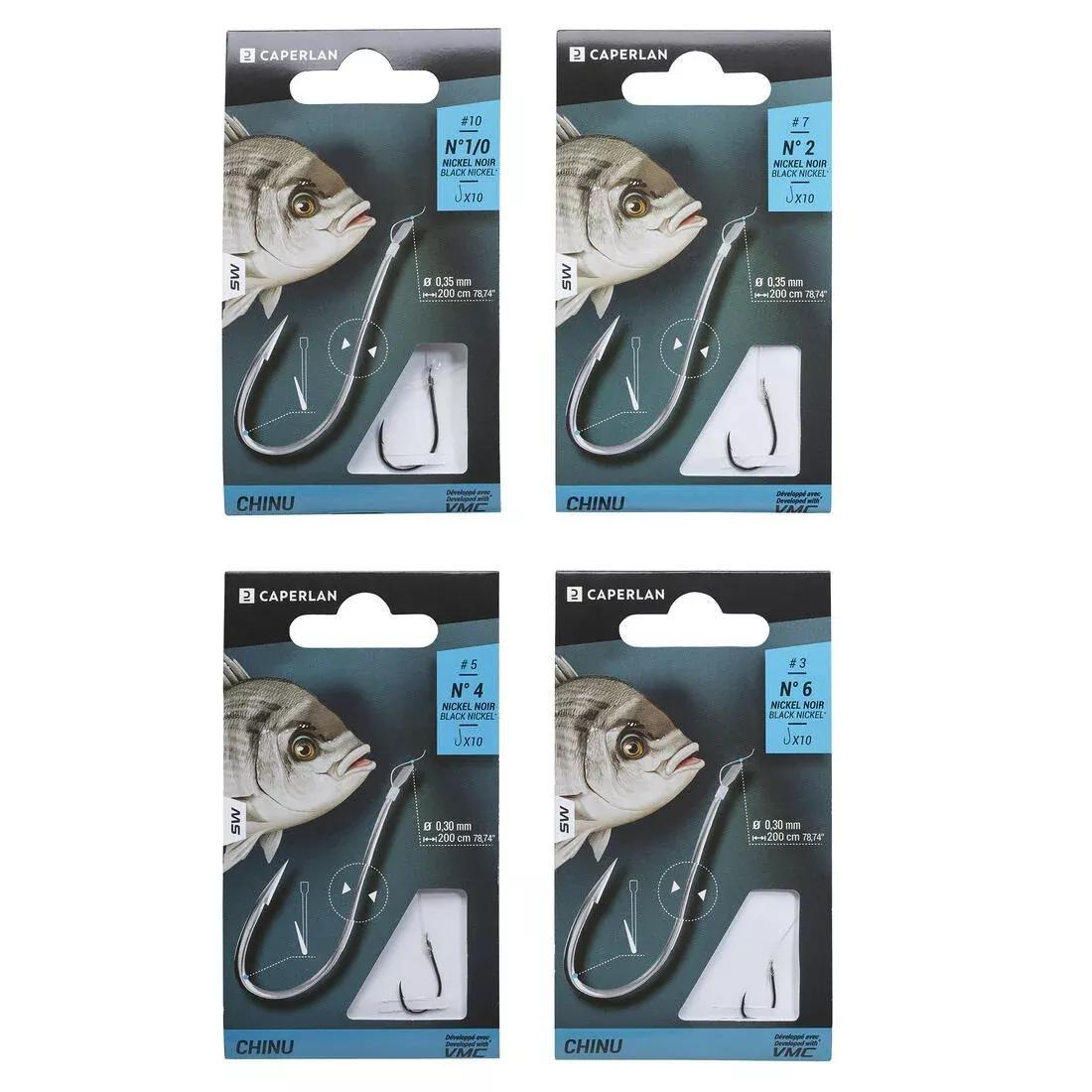 Sn Hook Chinu Spade-End Hooks To Line For Sea Fishing, Grey, No Color, medium