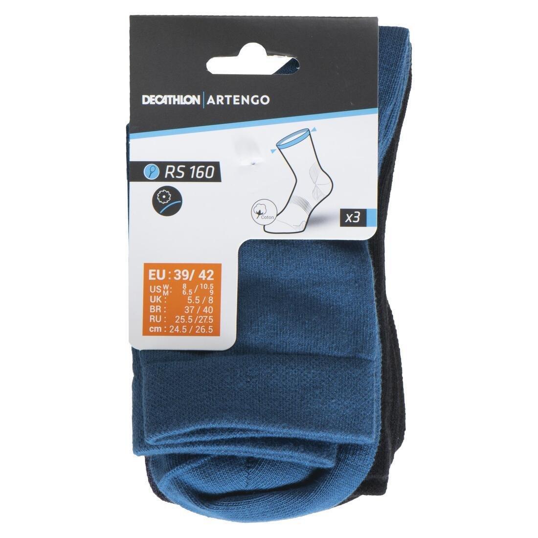 High Sports Socks Rs 160 Tri-Pack, White, No Color, large image number 3