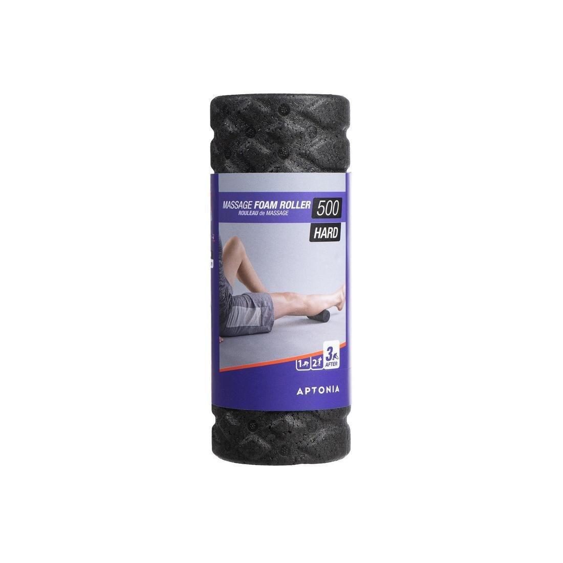 500 Hard Massage Foam Roller, Black, No Color, large image number 3