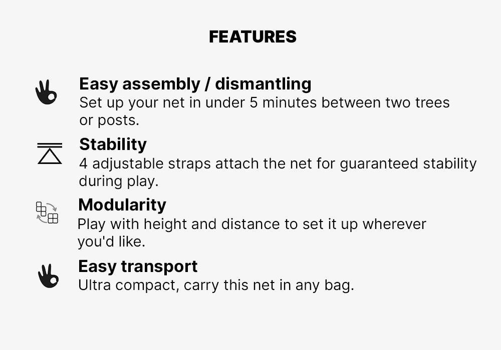 Beach Volleyball Net - Bv100, Yellow, No Color, medium